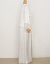 Dubai Maxi Abaya with African Print and Gold Beading